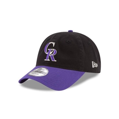 Purple Colorado Rockies Hat - New Era MLB Core Fit Alt 49FORTY Fitted Caps USA5138069